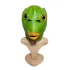 Autres fournitures de fête d'événement Green Fish Head Set Halloween variation poisson vert homme sable sculpture tête de poisson masque en latex mariage horreur Box Po Props 220829