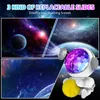 Finger Toys Galaxy Star Projector Starry Sky Night Light Astronaut Lampe Chambre Décoration Chambre Luminaires Diapositives Projection pour Enfants 220829