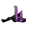 Articles de beauté ensemble sexy lesbienne femme portant TPR Phallus Double tête produits de pénis solide jouets pour adultes gros gode pour 2 femmes SM