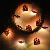 Andere evenementenfeestjes Salloween Cartoon Bat Black Castle Light String Pumpkin String Lights Ghost Festival Tree Decor Lights Happy Halloween Supplies 220829