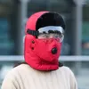 ベレー帽Ushanka Hat Trapper Russian Warm Mask Protective Face Masks Winder With Ear Flaps ScarfGoggles set unisex8938540