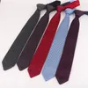 Bow Ties Linbaiway 6cm moda męska krawat krawat dzianina wąska wąska krawat szczupły na przyjęcie weselne chude tkaninowe pragnienie niestandardowe logo