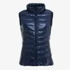 Kvinnors v￤star Kvinnors Autumn Duck Down Warm Vest Sleeveless Stand Collar Portable Quiltade Vests Female Winter Solid Casual Woman Jacket 220827