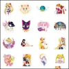 Wall Stickers 50Pcs/Set Sailor Moon Girls Waterproof Stickers For Notebook Laptop Guitar Car Sticker Drop Delivery 2021 Home Zlnewhome Dh6M9