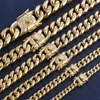 Chaînes 6 mm-18 mm Collier de chaîne de liaison cubaine hip-hop Collier pour hommes et femmes Bracelet en acier inoxydable bijoux de mode