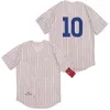 Baseball Jerseys Ryan Sandberg 23 Ernie Banks 14 Santo 10 Dawson 8 Maddux 31 Jersey White Blue Gray Color Retired Men Stitched