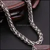 Chains Stainless Steel Necklace Keel Chain Flower Basket Europe And America 20 Inch Fegalo 3-8Mm Men Women Models Drop D Dhseller2010 Dhhcb