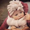 ベレー帽ソリッドラムウール弓ベビーハットターバン幼児幼児キャップビーニーヘッドラップガールズボーイ3-5T