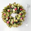 Decoratieve bloemen 1 pc herfst granaatappel Garland boerderij kerstdeur raam plastic festival hanger