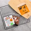 Autres fournitures de fête d'événement 100pcs Joyeux Halloween Sac de bonbons Cadeau Sacs à biscuits Biscuits Snack Sacs d'emballage en plastique Décoration de fête d'Halloween 220829