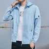 Mens Jackets Summer Ice Silk Sunscreen Clothing Mens Ultrathin Breathable UV Protection Womens Skin Windbreaker Outdoor Fishing Sunscreen 220829