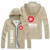 Giacche da uomo Yamaha giacca da uomo logo motociclistico logo alla moda in bici con cappuccio autunno inverno cappotti