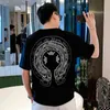 Men039s Luxe Coeur Marque T-shirts Ch Homme Tshirt Chromees Mode D'été Femmes Croix Sanskrit Tees Lettre Designer T-shirts Boy5438893