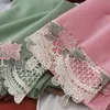 Hijabs Modischer Schal Tudung mit exquisiter Stickerei, Spitze, Blumenmuster, schweres Chiffon-Hijab, Kopftuch, muslimische Frauen, Pashmina, 180 x 70 cm