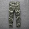 Casual lading voor heren voor heren voor herfst/lente Safari -stijl Werkende katoenen buiten camouflage broek