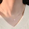 Catene BAYTTLING 16/18 pollici argento sterling 925 placcato oro 14K collana Kanji Fu per le donne fascino moda gioielli regalo festa di nozze