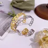 Nouveau Conçu Bracelets En Laiton Chaîne À Maillons Diamant En Cristal Évider D G Lettre Bracelet Femmes All-match Vogue Mode Bracelet Designer Bijoux 1g1