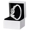 Mamma Pave Heart Ring 925 Sterling Silver Mother's Day Gift Jewelry With Original Box Set For Pandora CZ Diamond Love You Rings