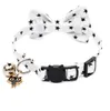 Star Bowtie Cat Collars Breakaway Fashion Xmas Colars with Bell Pet Collar For Wedding Birthday Party