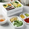 Set di stoviglie Contenitore Bento Box Pranzo sicuro per microonde per bambini in età scolare Conservare la plastica fresca nel frigorifero