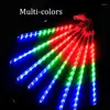 Cordes 30/50cm Noël LED Météore Douche Guirlande Festoon Vacances Bande Lampe Extérieure Étanche Fée Guirlande Lumineuse Pour La Décoration De Rue