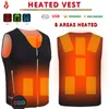 Men's Vests Men Jacket heated Winter womens Warm vest Electric Thermal Waistcoat Fish Hiking Outdoor camping Infrared USB Heated vest Jacket 220827