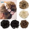 Niechlujne syntetyczne fryzury Shapers Scrunkie Donut Wavy Updo Elastic Scrunchie Sairpiece łatwe aktualizacje dla kobiet Kids H013