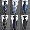 Bow Ties 20 Style Formal Business Wedding Classic Men's Tie Stripe Stripe 8cm Dress Fashion Akcesoria Mężczyzna krawat