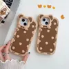 Modelagem de molduras de lentes de urso caixas de telefone de silicone para iPhone 14 14PRO 13 12 11 Cascas de prevenção