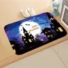 Tapis Halloween Thème Série Paillasson Citrouille Château Tapis De Sol Doux Salle De Bains Cuisine Pied Absorbant 40 60cm