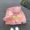 Chaquetas Dragonfly niñas primavera con capucha cremallera bebé abrigo otoño Casual rompevientos niño prendas de vestir exteriores regalo de cumpleaños ropa para niños