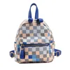 Backpack Soft Women's Bag Texture Schoolbag Plaid Casual Backpack