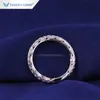 Wedding Rings Tianyu Gems D VVS Round For Women 10K14K18K Gold Vintage Sieraden Sparkling Diamond Ring Band 220826