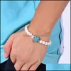 Bedelarmbanden zeeschildpad kralen streng armbanden voor vrouwen mannen klassieke lava stenen tijger eye turquoise elastische vriendshi dhseller2010 dhkx8