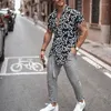 Men's Casual Shirts Fashion Men's Hawaiian Summer Floral Printed Beach Short Sleeve Slim Camp Shirt Tops Fitness Blouse Tee Clothes