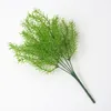 Dekorativa blommor Green 5 Fork Bundle Asparagus Artificial Plant Creative Decoration Plastic Plants Fern Home Decor