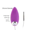 Nxy Eggs 10 Modes Vibrant Bullet Egg Métal Pénis Plug Silicone Langue Vibrateur