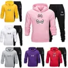 Herren-Trainingsanzüge, Sportbekleidung, Trainingsanzüge, Herbst- und Winter-Jogginganzug, schlanker und atmungsaktiver Psycho-Bunny-bedruckter Kapuzenpullover mit Rundhalsausschnitt, Sweatshirt-Jacke, 13 Farben, Größe S-3XL