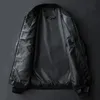 Erkek ceketler deri ceket bombacı motosiklet ceket erkek bisikletçi pu beyzbol ceket artı beden 7xl moda nedensel jaqueta maskulino j410 220829