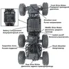 전기 RC 자동차 도착 4WD 록 크롤러 오프로드 RC 원격 제어 장난감 기계 4x4 소년을위한 4x4 드라이브 장난감 5510 220829