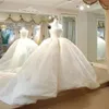 Prosta suknia balowa sukienki ślubne ślubne cekiny koronkowe aplikacje bez ramiączki Warzyń Zamiatnięcie pociągu wykonane na zamówienie ogrodu plus rozmiar satyny vestidos de novia