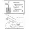 V￤ggklockor reparationssats kvartsklockr￶relse L￥ng spindel Motor Mekanism Pack 2 Set 2Sets Tillbeh￶rsdelar