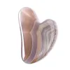 Factory Price Facial Massager Skin Care Tools Natural Jade Gua Sha Scraper Board Anti aging Therapy Crystal Rose Quartz Gua Sha with Teeth Beauty Product