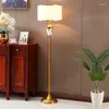 Lâmpadas de chão Modern Cerâmica Lâmpada de Cerâmica Sofá Corner Copper Copper Porcelana LUZ LUZ LUZ LUZ 160CM D33101