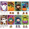 Outros suprimentos para festas de eventos Halloween Cartoon adesivos infantil favores fantasmas adesivos de abóbora presentes de festas de halloween festers de festas de festas de hallowene