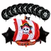 Altri rifornimenti del partito di evento 13pcslot Cartoon Pirate Boat Palloncino in alluminio Festival Party Palloncino decorativo Palloncino teschio da 18 pollici 32g baby shower in lattice 220829