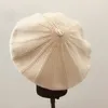 Baskenmütze Hut für großen Umfang Winter weiche Kaschmireberkte Frauen Retro Warm Strick Künstler Hut Casual Kürbis 220829