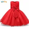 Prinsessan Flower Girl Dress Summer Home Tutu Wedding Birthday Party Barnklänningar för flickor Barn kostym tonåring prom design