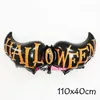 Otros suministros para fiestas de eventos 1 pieza Globos de papel de aluminio Globos de helio Decoración de Halloween para el hogar Exterior Murciélago Araña Bruja Calabaza Decoraciones Año 220829