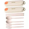 Flatware sets 1 set draagbare service lichtgewicht vork lepel chopstick kit thuis servies voor kampeerkantoor